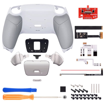 Real Metal Buttons Rise 2.0 Remap Kit for Ps5 Controller BDM-010 BDM-020, Upgrade Board Back Buttons Set Back Shell